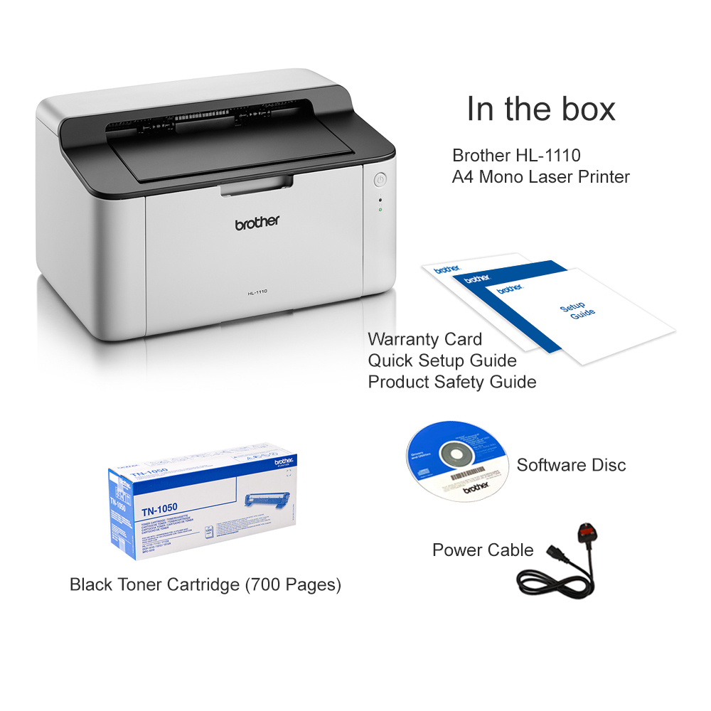 HL-1110 Mono Laser Printer HL1110ZU1