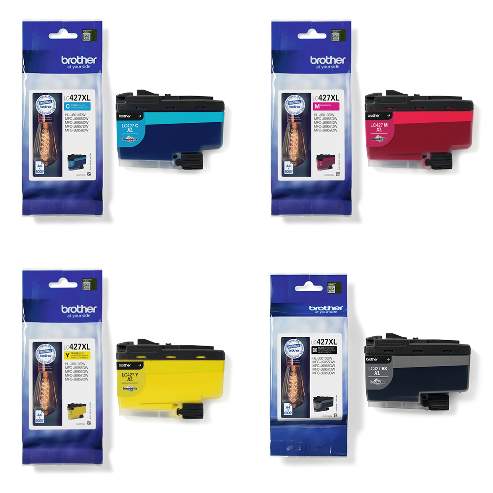 MultiPack Cartouche Brother LC-1280 XL CMYBK - Compatible - Inkcenter