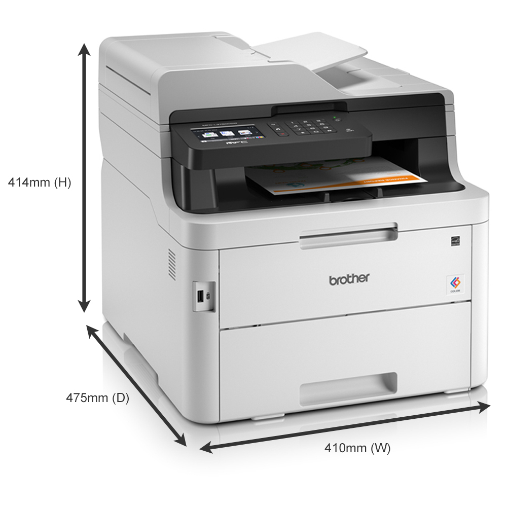 Brother MFCL3750CDW A4 Colour Multifunction LED Laser Printer