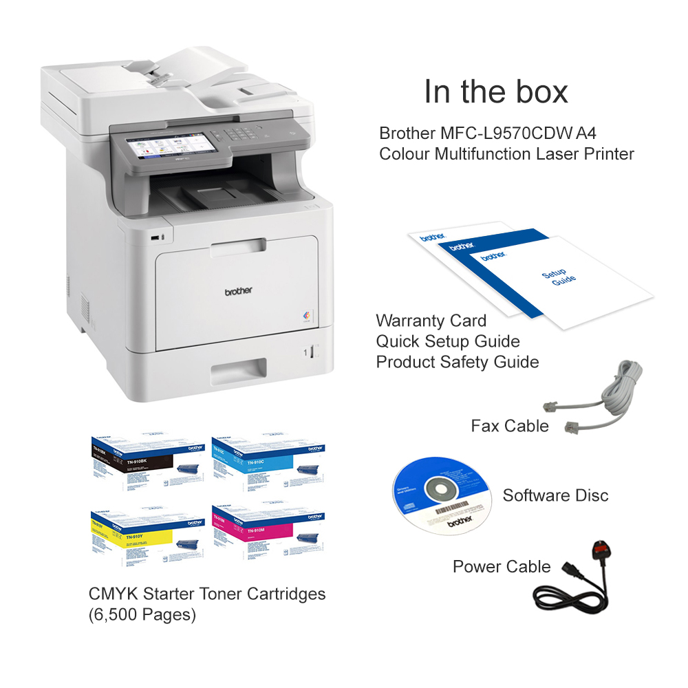 Brother MFCL9570CDW A4 Colour Multifunction Laser Printer MFCL9570CDWZU1