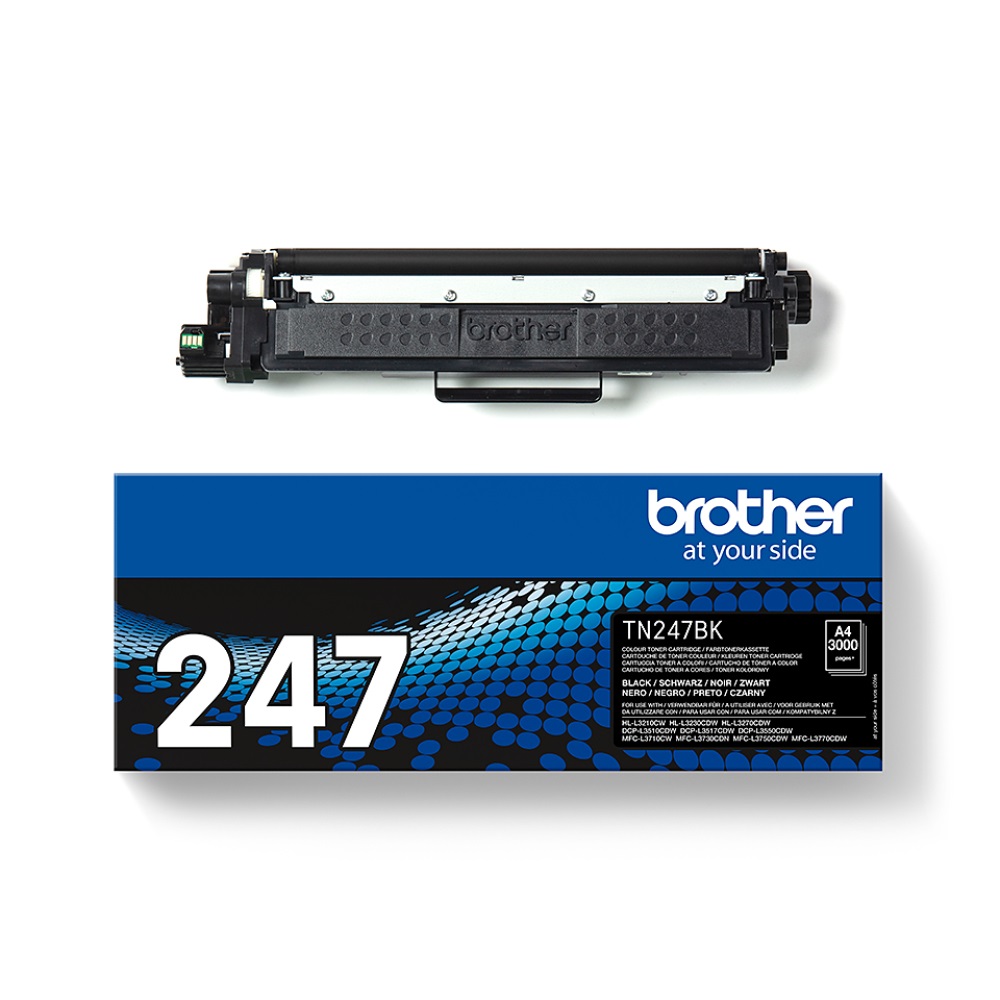 Toner compatible pour Brother TN-247 TN-243 pour Brother MFC-L3770CDW MFC- L3750CDW HL-L3230CDW HL-L3210CW MFC-L3710CW DCP-L3550CDW MFC-L3730CDN  DCP-L3510CDW HL-L3270CDW DCP-L3517CDW 2x Noir