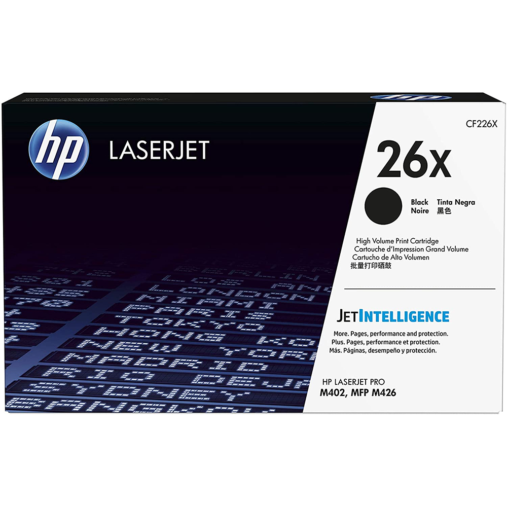 HP CF226X 26X High Capacity Black Toner Cartridge 9 000 Pages