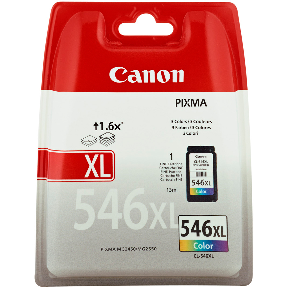 Canon PG-545 CL546 Multi-pack (Black, Cyan, Magenta, Yellow)