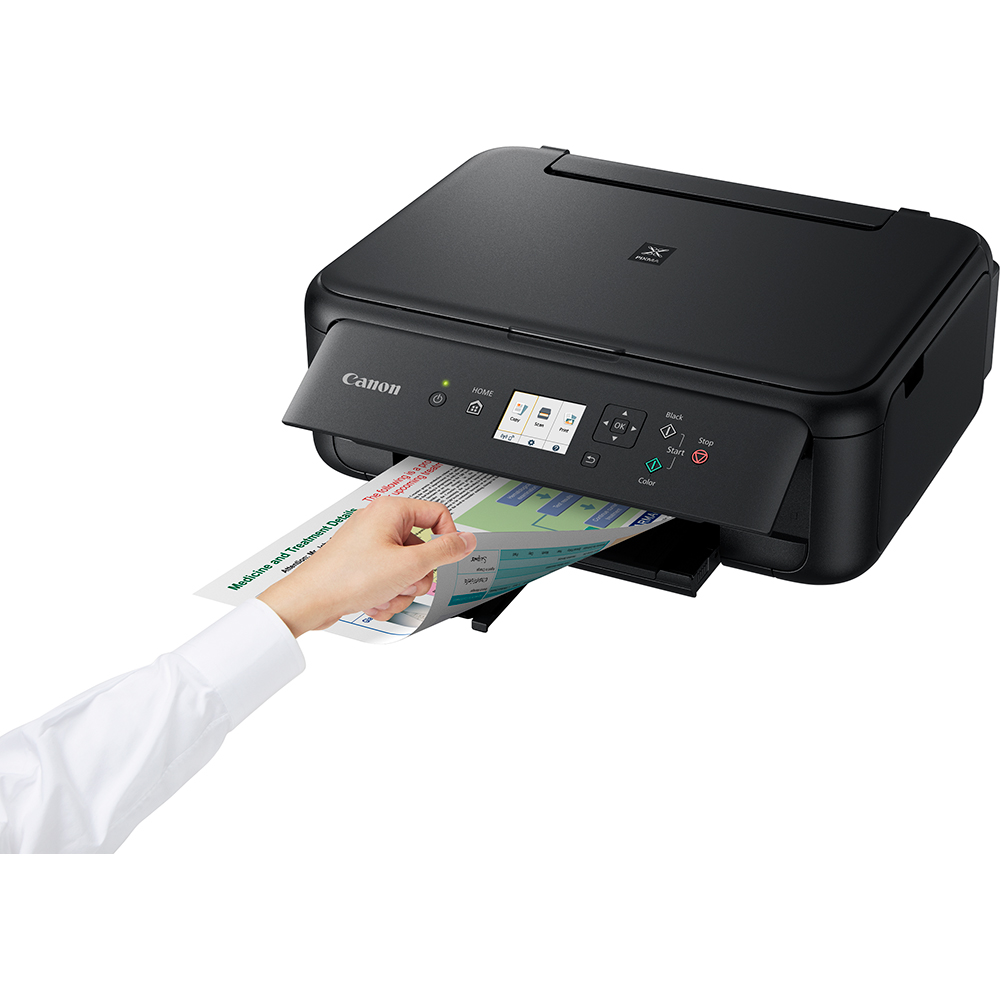 printerbase.co.uk - The Canon Pixma TS5150 is fun and affordable, this  small, stylish family printer takes all the hassle out of creating  beautiful borderless images and documents at home with smart wireless