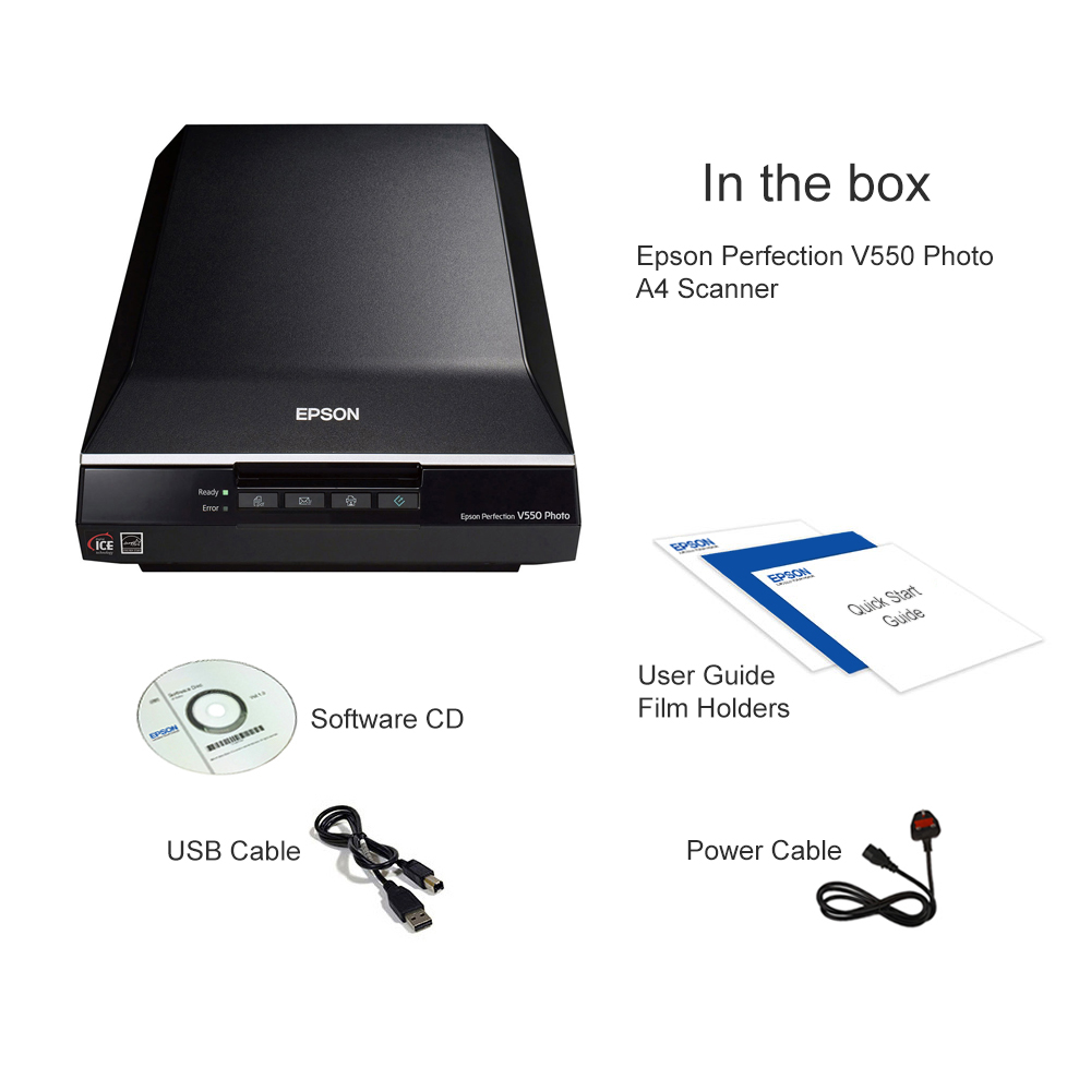 can the epson v550 download directly to flash drive
