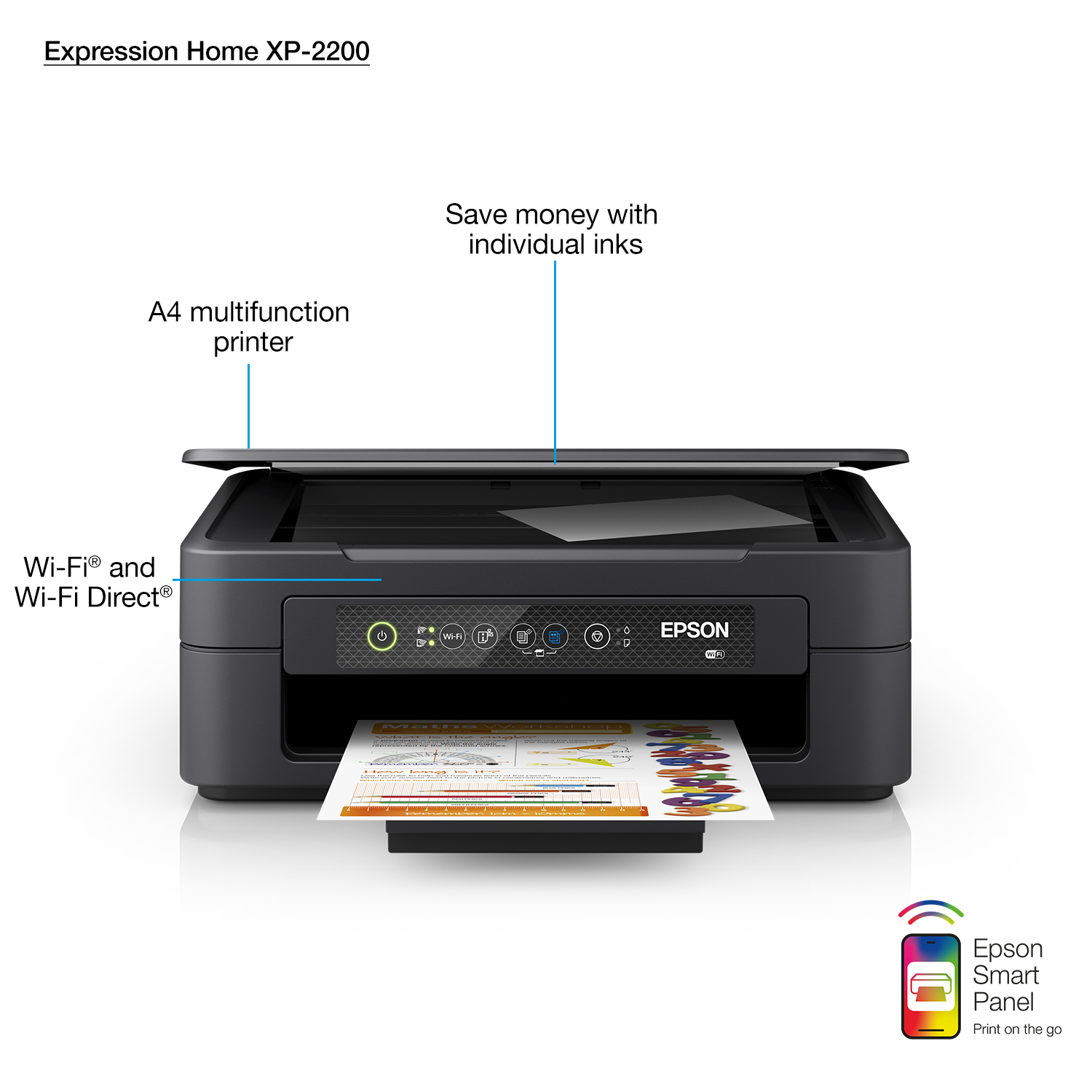Epson Expression Home XP2200 A4 Colour Multifunction Inkjet Printer