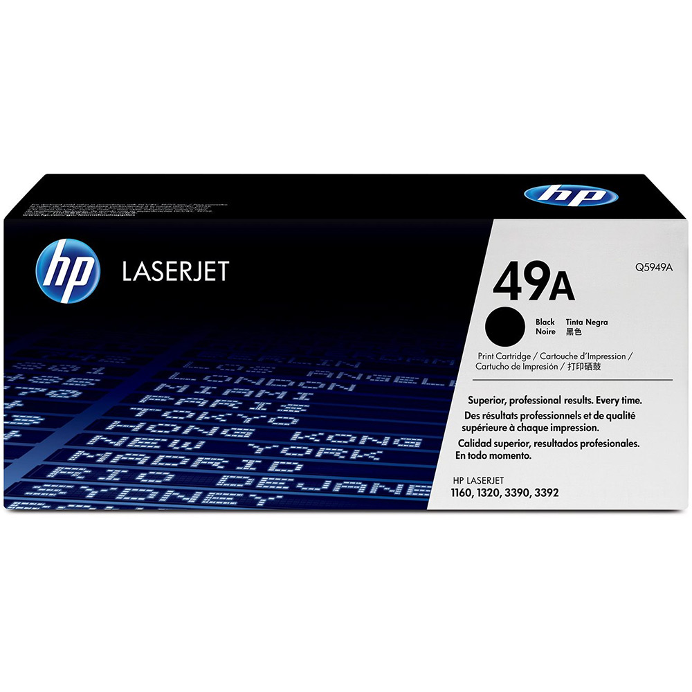 HP Q5949A LaserJet 1160 49A Black Toner Cartridge 2 500 Pages