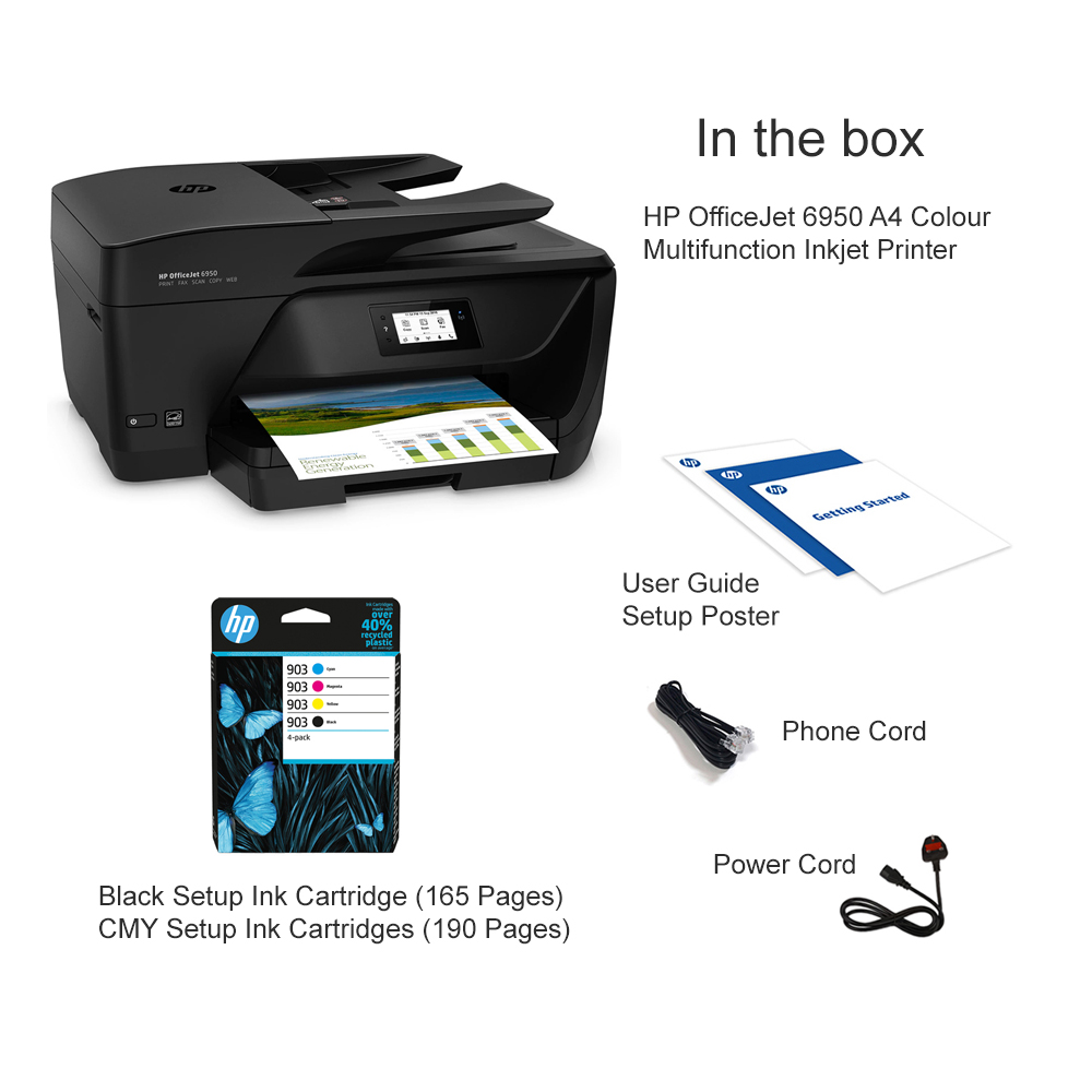 HP OfficeJet 6950 with 2 months Instant Ink trial included
