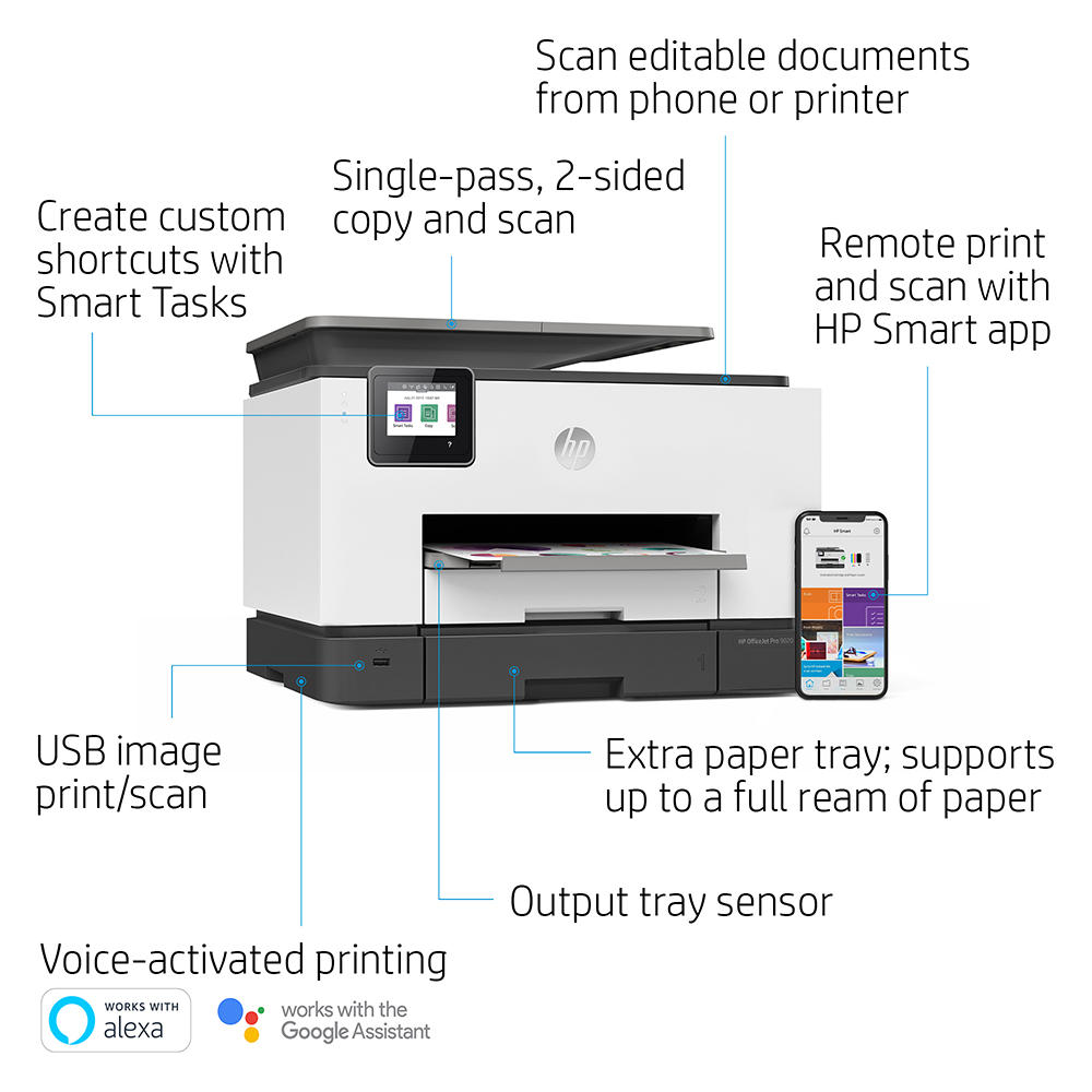 HP OfficeJet Pro 9020 A4 Colour Multifunction Inkjet Printer 1MR78B