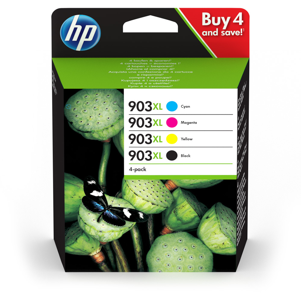 Hp 903XL High Yield Yellow Original Ink Cartridge [T6M11Ae] | Works With Hp  Officejet Pro 6960, 6970, 6950 Printers