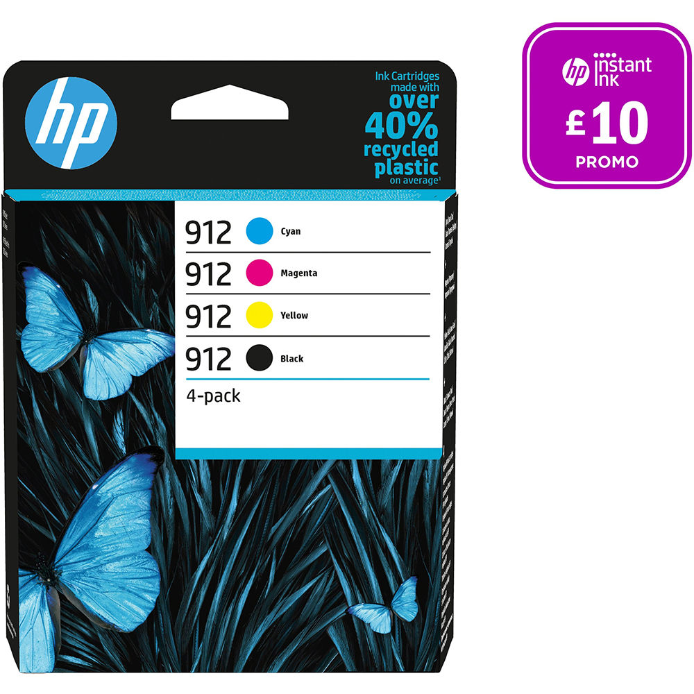 HP 3YL80AE 8012  8014 912 Black Ink Cartridge (300 Pages)