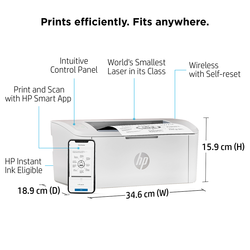 HP LaserJet M110w A4 Mono Laser Printer 7MD66F