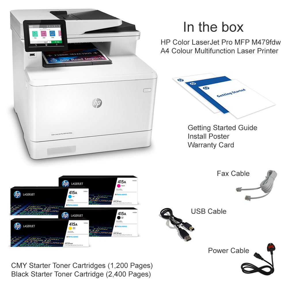 Hp Color Laserjet Pro Mfp M479fdw Nachfolger HP Color LaserJet Pro MFP M479fdw A4 Colour Multifunction Laser Printer