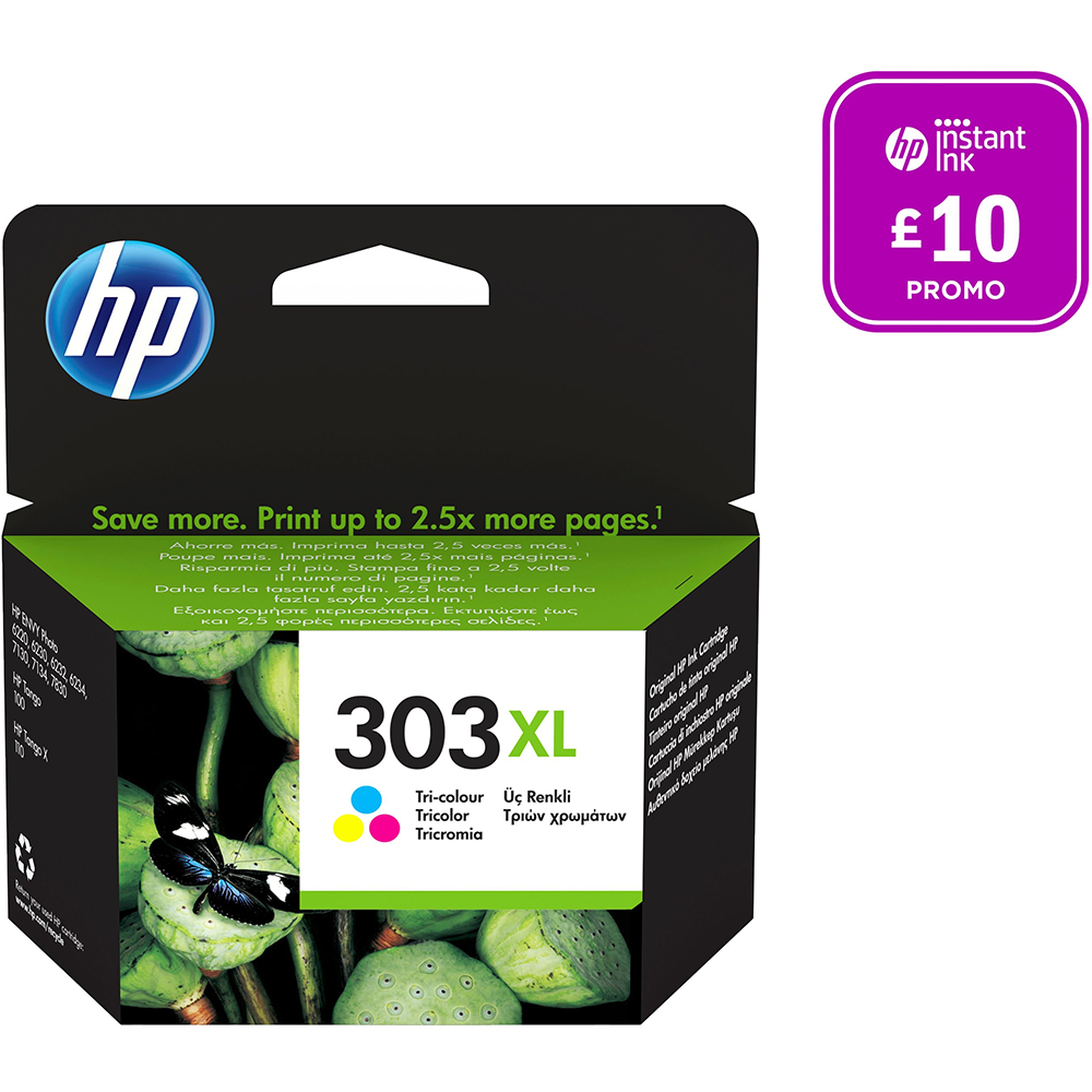 HP 303 XL C Ink Cartridge - T6N03AE Compatible - Colour 17 ml