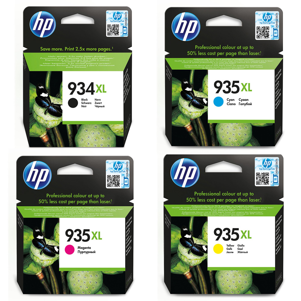 8 Pack Compatible HP 934 935 XL Ink Cartridge Replacement for HP 934XL 935XL Ink Work with HP Officejet 6812 6815 6820 Officejet Pro 6230 6830 6835 Printers 2BK 2C 2M 2Y, 2SET 