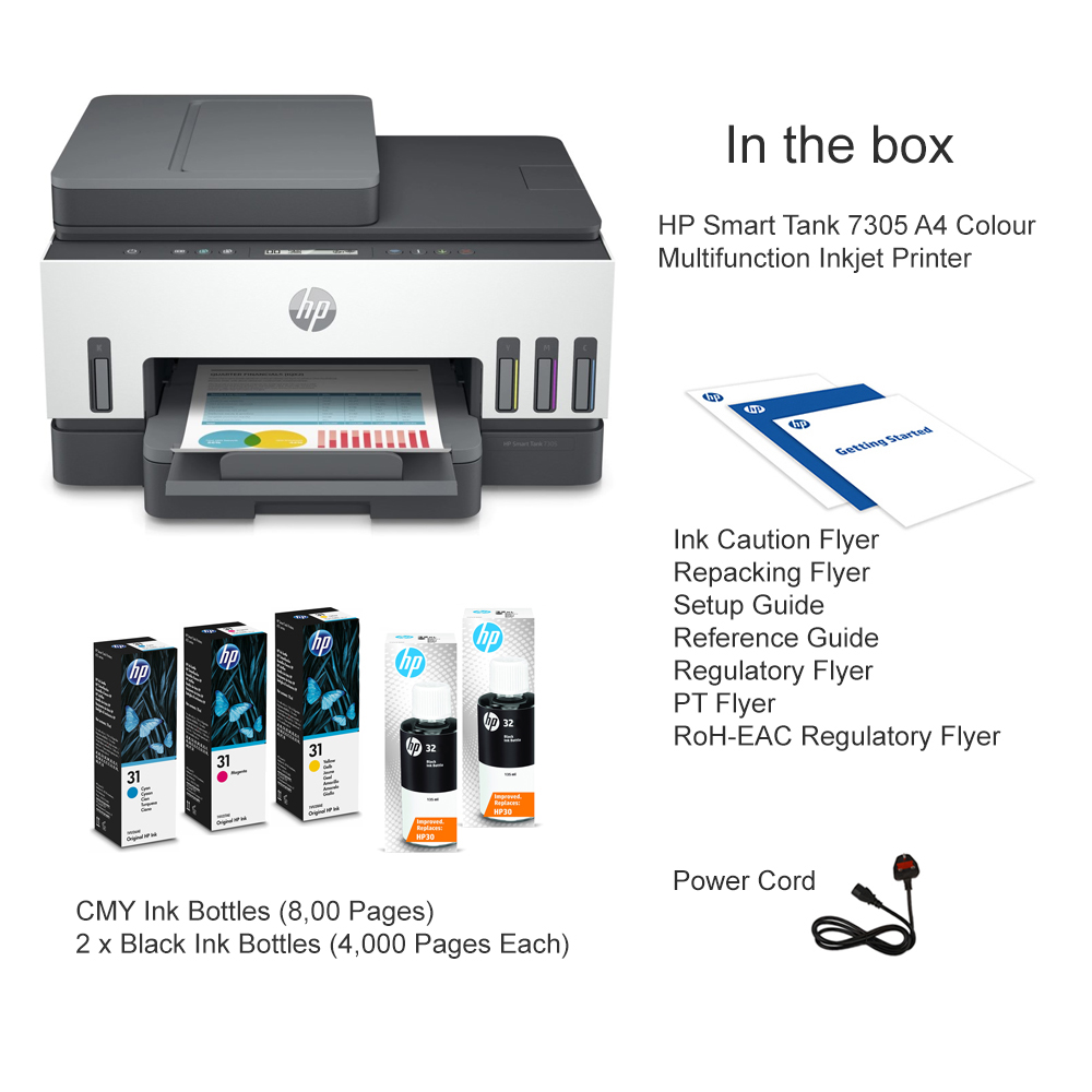 HP Smart Tank 7305 Wireless All-in-One Colour Printer - HP Store UK