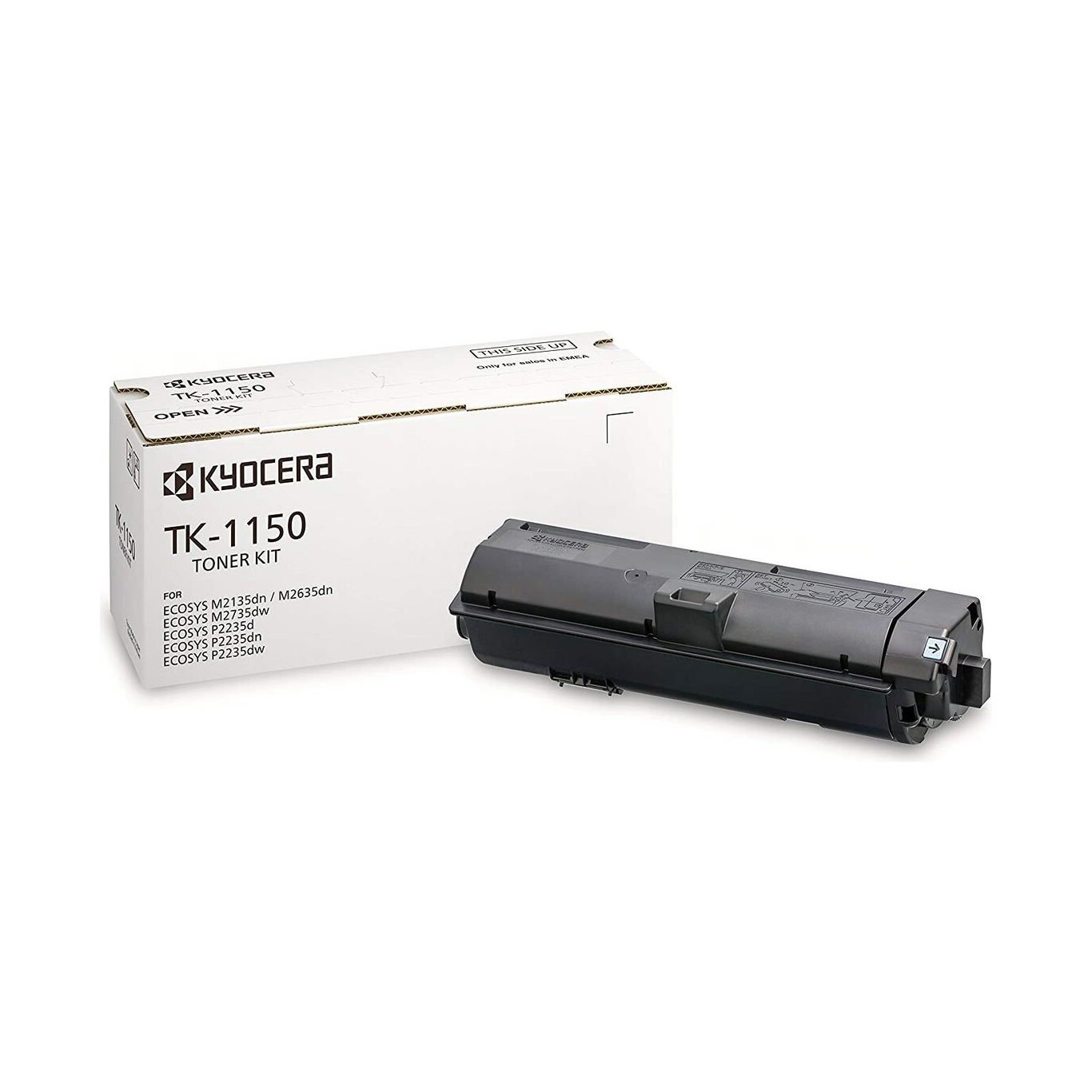 Genuine Kyocera 1T02RV0NL0 TK-1150 Black Toner Cartridge (3,000 Pages) for  Kyocera ECOSYS M2135dn , ECOSYS M2635dn , ECOSYS M2735dw , ECOSYS P2235 