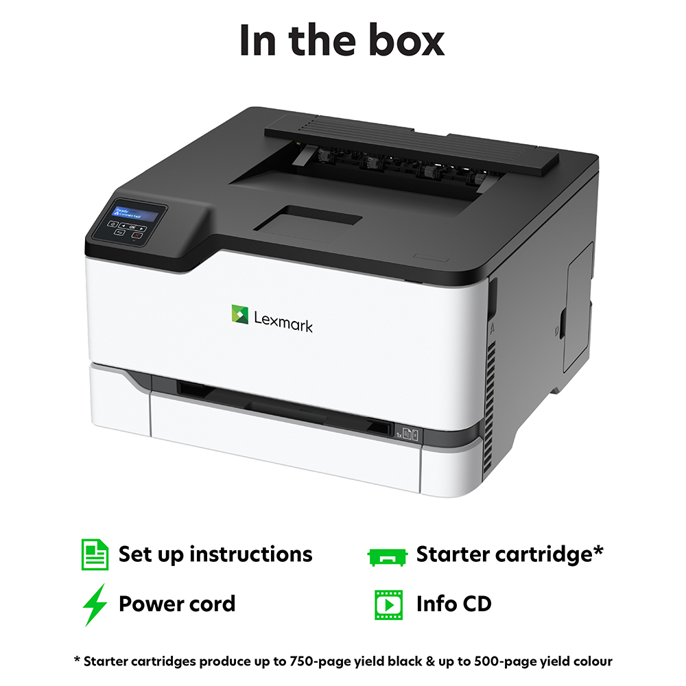 Lexmark C3224dw A4 Colour Laser Printer 40N9103
