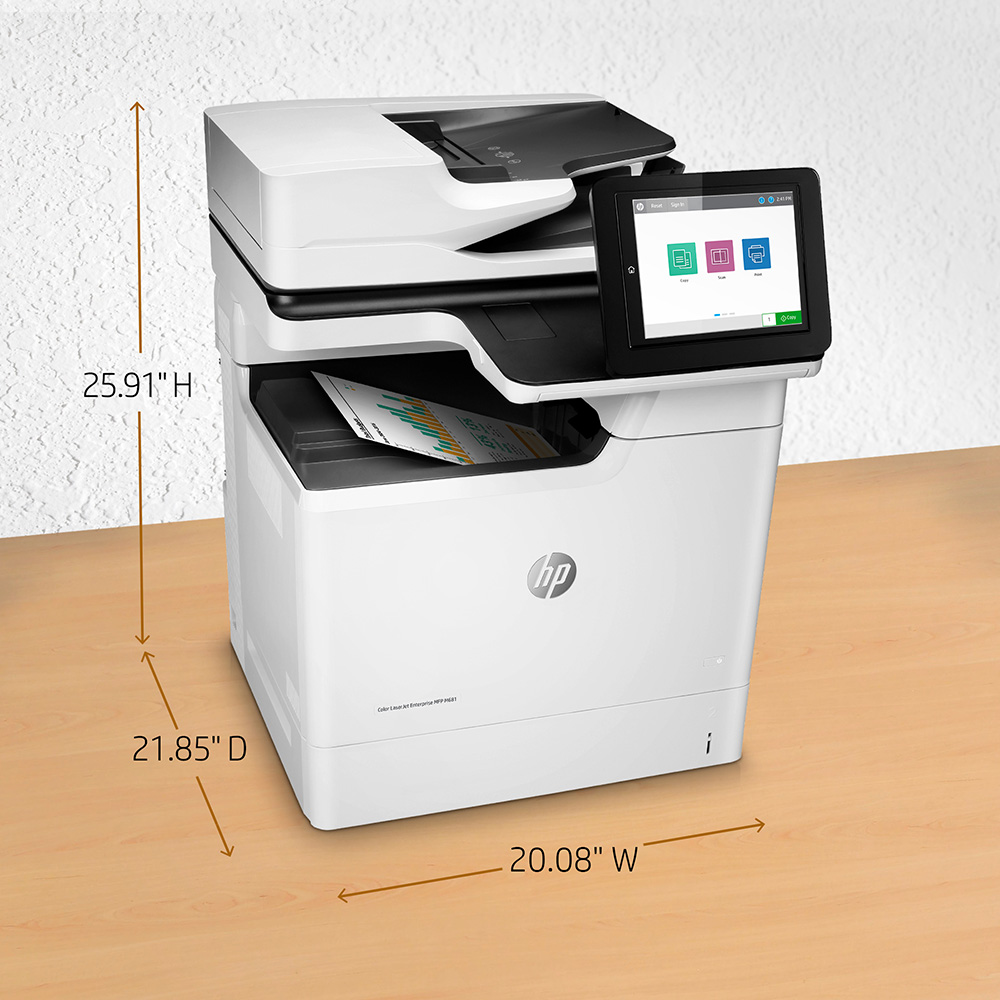 HP Colour LaserJet Enterprise M681dh A4 Colour Multifunction Laser ...