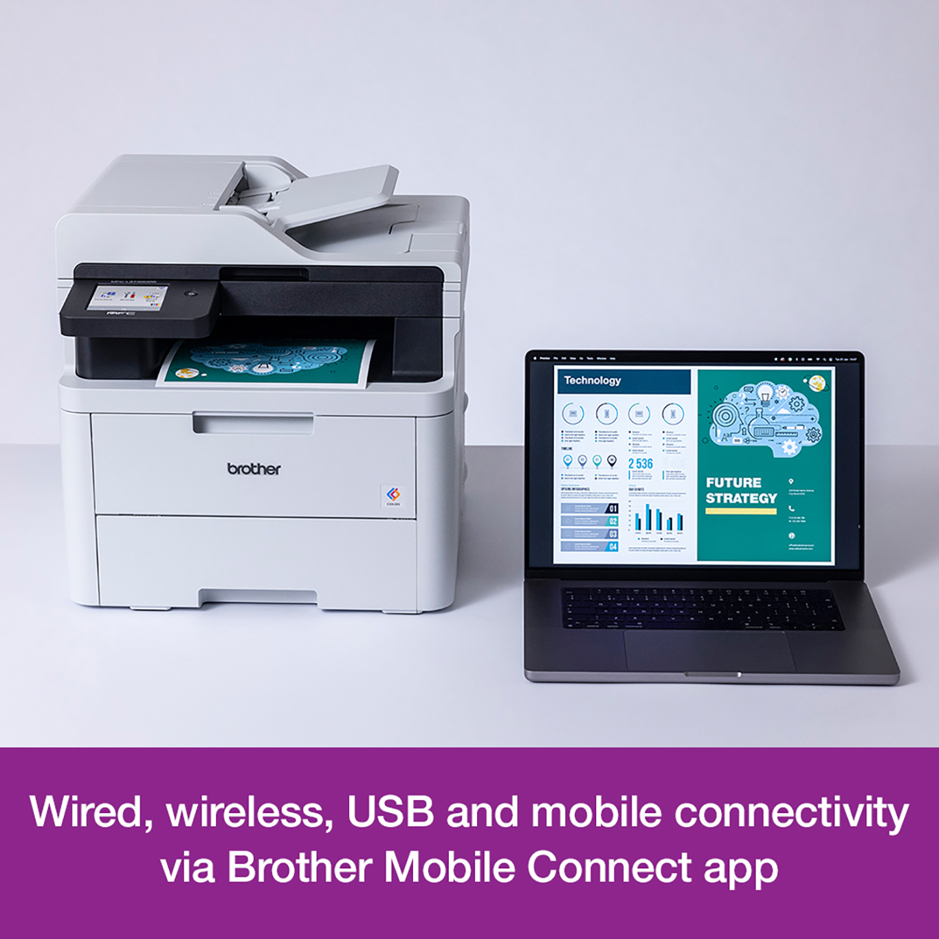 Brother MFC-L3740CDW A4 Colour Multifunction LED Laser Printer