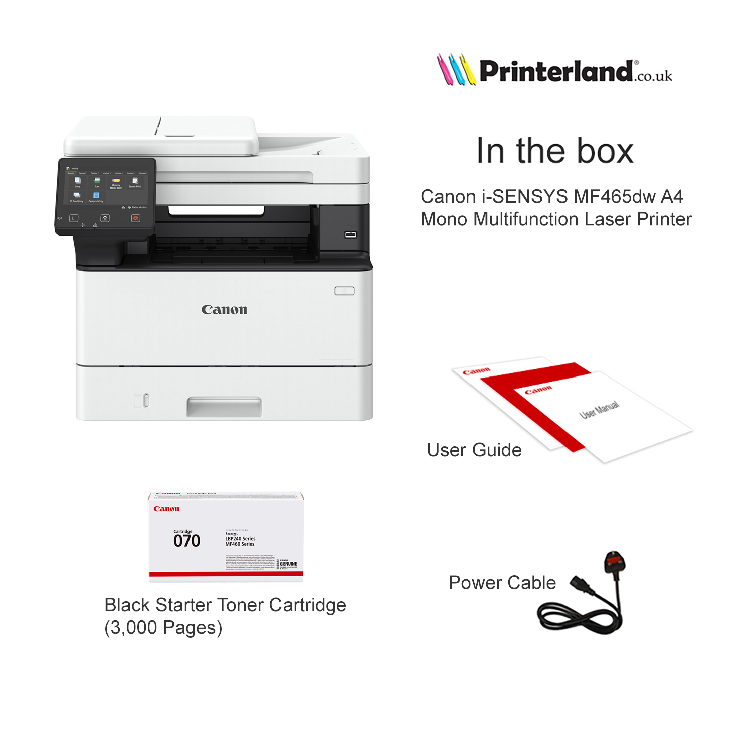 Canon iSENSYS MF465dw A4 Mono Multifunction Laser Printer 5951C024