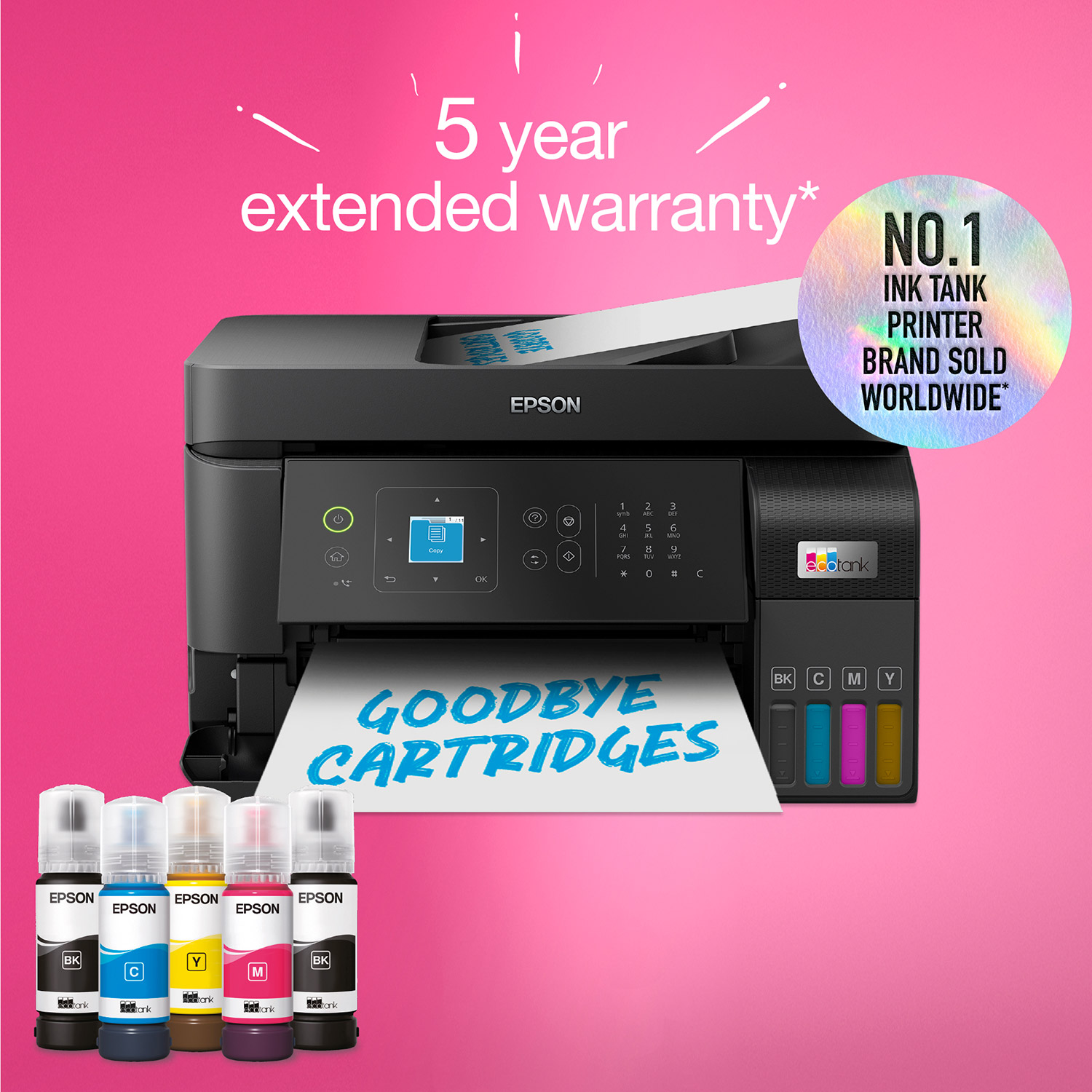 Epson EcoTank ET4810 A4 Colour Multifunction Inkjet Printer C11CK57401