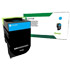Genuine Lexmark 702HC Cyan High Cap RP Toner Cartridge (3,000 pages)