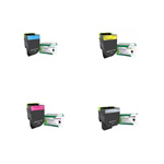 Genuine Genuine Lexmark Return Programme Toner Value Pack K (20,000 Pages) CMY (15,000 Pages)
