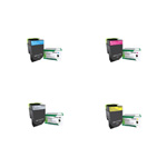 Genuine Lexmark Toner Value Pack K (3,000 Pages) CMY (2,300 Pages)