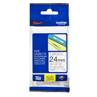 Brother TZe-151 24mm Labelling Tape (BLACK ON CLEAR)