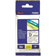 Brother TZe-S121 9mm Labelling Tape (BLACK ON CLEAR STRONG ADHESIVE)