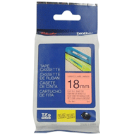 Brother TZe-B51 24mm Labelling Tape (BLACK ON FLUORESCENT ORANGE) 