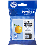 Brother LC-3211BK Black Ink Cartridge (200 Pages)