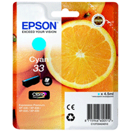 Genuine Epson Cyan No.33 Claria Premium Ink