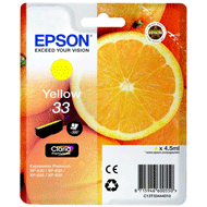 Genuine Epson Yellow No.33 Claria Premium Ink
