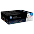 Genuine HP 125A Tri-Pack Toner Cartridges (CMY) 1.4k