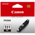 Canon CLI-551BK Black Ink Cartridge (495 Pages)