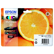 Genuine Epson 5 Colour Multipack No.33 Claria Premium Ink