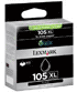 Genuine Lexmark No. 105XL Black High Yield Ink Cartridge (510 pages)