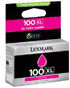 Genuine Lexmark No. 100XL Magenta High Yield Ink Cartridge (600 pages)