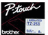 Genuine Brother Blue on White 24mm Gloss Laminated Tape (8m)
