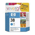 Genuine HP No.38 Cyan Ink Cartridge with Vivera Ink