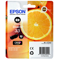 Genuine Epson Photo Black No.33 Claria Premium Ink
