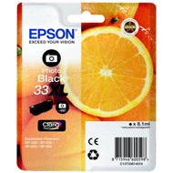 Genuine Epson Photo Black No.33XL Claria Premium Ink