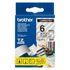 Genuine Brother Black on Clear 6mm Gloss Laminated Labelling Tape (8m)