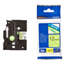 Brother TZe-C31 12mm Labelling Tape (BLACK ON FLUORESCENT YELLOW)