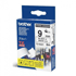 Genuine Brother Black on White 9mm Strong Adhesive Gloss Laminated Labelling Tape (8m)