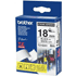 Genuine Brother Black on White 18mm Strong Adhesive Labelling Tape