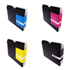 Compatible Ricoh GC-21 Gel Rainbow Pack CMY (1k) + Black (1.5k)