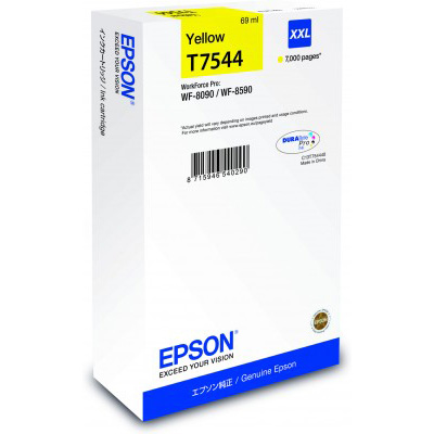 Genuine Epson T7544 Yellow XXL Ink Cartridge (7,000 pages)
